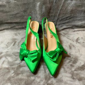 YDN Women Pointed Toe Slingback Slip on Pumps